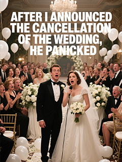After I announced the cancellation of the wedding, he panicked